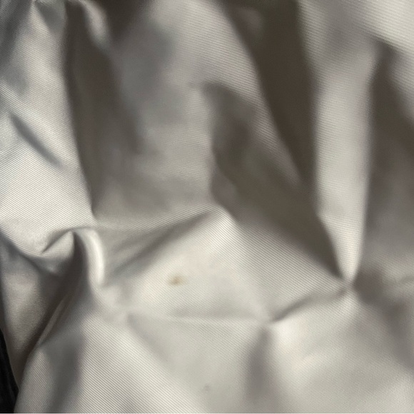 Banana Republic Cream Tan Bubble Hem Long Sleeve Rain Jacket Fall Size XL - Picture 8 of 9